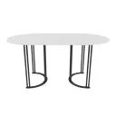 Стол овальный Genglass GGT-20-2-3-16080 160x80 см лдсп цвет черный