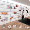 Стеновая панель Фартукофф ФФ - 475 300x60x0.1 см ПВХ цвет разноцветный