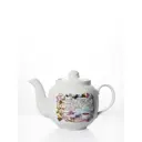 Чайник заварочный фарфоровый 700 мл. Дулево ф.Янтарь Чай из лепестков роз