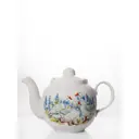 Чайник заварочный фарфоровый объем 700 мл. Дулевский фарфоровый завод ф. Янтарь Гуси