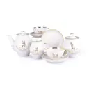 Сервиз чайный 15 предметов форма Белый лебедь С днем свадьбы Дулёво