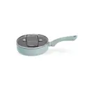 Сковорода Fissman Сковорода mini chef 16x4,5 см с крышкой (алюминий) 16 см с крышкой алюминий цвет серый