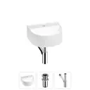 Раковина мини Wellsee WC Area 32см с донный клапаным и сифоном 20212113R