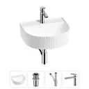 Раковина Wellsee festive fox 20213426R 40см цвет раковина 4 в 1: д/к, сифон, смеситель