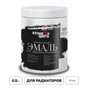 Эмаль для радиаторов Кузница Цвета полуматовая белая 0.9 л