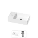 Раковина мини Wellsee WC Area 41см с донный клапаном 20213810R