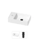 Раковина мини Wellsee WC Area 41см с донный клапаном 20213811R