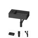 Раковина мини Wellsee WC Area 41см с донный клапаным и сифоном 20213830R