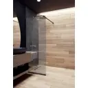 Душевая перегородка Русак ПЧ 8-100-190G 100x190см черный профиль