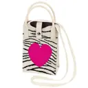 Сумочка-органайзер Heikki Knit Zebra heart 17x12x5 см цвет белый/черный