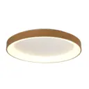 Светильник настенно-потолочный светодиодный Mantra Niseko 8587 с пультом управления 17 м² регулируемый цвет света цвет дерево