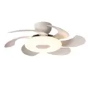 Люстра-вентилятор светодиодная Mantra Mn_8703 с пультом 12 м² освещение от 20 до 40 м² вентиляция регулируемый белый свет цвет белый