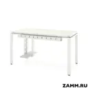 Письменный стол ПС-26610.70x140:AA.25/04-04 Zamm Формат (Тип 4) 140x75x70 см Металл цвет белый