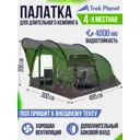 Палатка четырехместная Trek planet 70244 Siena Lux 4 зеленая
