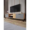 Тумба под телевизор Micon УТ-00154710 170х45х38.3 см ЛДСП цвет дуб крафт золотой/графи