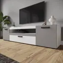 Тумба под телевизор Micon УТ-00154716 190х46х47 см ЛДСП цвет белый/графит