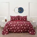Комплект постельного белья Siberia home Массимо хлопок 1.5-спальный наволочка 50 x 70- 1 шт цвет бордовый