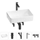 Раковина Wellsee festive fox 2.0 20213527R 50см цвет раковина 5 в 1: д/к, сифон, смеситель, вентили