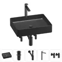 Раковина Wellsee freedom 2.0 20214529R 51см цвет раковина 5 в 1: д/к, сифон, смеситель, вентили