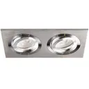 Светильник точечный встраиваемый Italline Точечный светильник Sag203-4 silver/silver под отверстие 162 мм GU5.3 цвет серебристый