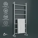 Полотенцесушитель водяной лесенка Onix Classic pro 40x100 см 1/2" нержавеющая сталь цвет хром