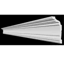 Плинтус потолочный Glanzepol GP-135 на стену и потолок полистирол белый 2000x63x12 мм 4 шт