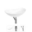 Раковина Wellsee carefree dove 20212253R 43см цвет раковина 3 в 1: д/к, сифон