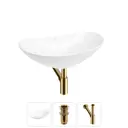 Раковина Wellsee carefree dove 20212271R 53см цвет раковина 3 в 1: д/к, сифон