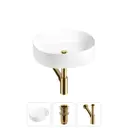 Раковина Wellsee belle spa 2.0 20212527R 45см цвет раковина 3 в 1: д/к, сифон