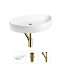 Раковина Wellsee belle spa 2.0 20212611R 65см цвет раковина 3 в 1: д/к, сифон