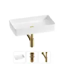 Раковина Wellsee freedom 2.0 20214541R 60см цвет раковина 3 в 1: д/к, сифон