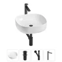 Раковина Wellsee belle spa 3.0 20212698R 45см цвет раковина 4 в 1: д/к, сифон, смеситель