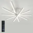 Люстра потолочная светодиодная Natali Kovaltseva Line с пультом управления 22 м² регулируемый белый свет цвет белый