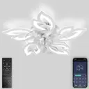 Люстра-вентилятор светодиодная Natali kovaltseva Led lamps 81488 с пультом 22 м² освещение менее 9 м² вентиляция регулируемый белый свет цвет белый