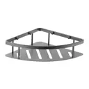 Полка для ванной Wonzon & woghand WW-4132-BGM 30 см угловая цвет темный графит