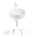 Раковина Wellsee coax 20213906R 40см цвет раковина 4 в 1: д/к, сифон, смеситель