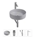 Раковина Wellsee coax 20214001R 36см цвет раковина 4 в 1: д/к, сифон, смеситель