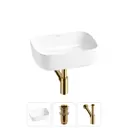 Раковина Wellsee preen 20214209R 40см цвет раковина 3 в 1: д/к, сифон