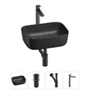 Раковина Wellsee preen 20214226R 40см цвет раковина 4 в 1: д/к, сифон, смеситель