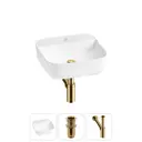 Раковина Wellsee preen 20214293R 40см цвет раковина 3 в 1: д/к, сифон