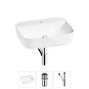 Раковина Wellsee preen 20214319R 50см цвет раковина 3 в 1: д/к, сифон