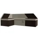 Диван Лига Диванов Дуглас 106922L 190x84x122 см микровельвет цвет бежевый/коричневый