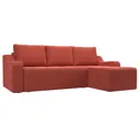 Диван Лига Диванов Элида 108679 245x88x160 см микровельвет цвет коралловый