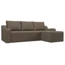 Диван Лига Диванов Элида 108692 245x88x160 см рогожка цвет коричневый