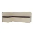 Диван Лига Диванов Форест 107099L 199x82x127 см экокожа цвет бежевый/коричневый