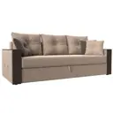Диван Лига Диванов Валенсия 225x85x97 см велюр цвет бежевый