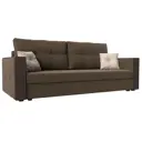 Диван Лига Диванов Валенсия 225x79x85 см рогожка цвет коричневый