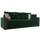 Диван Лига Диванов Валенсия 225x85x97 см велюр цвет зеленый