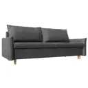 Диван Лига Диванов Хьюстон 215x80x103 см рогожка цвет серый