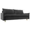 Диван Лига Диванов Хьюстон 215x80x103 см велюр цвет серый